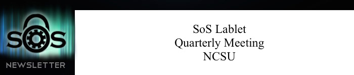 SoS Lablet Quarterly Meeting - NCSU