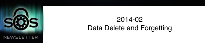 Data Delete and Forgetting